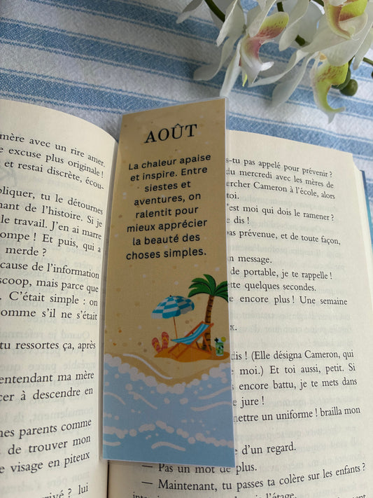 Marque pages Août 🌸