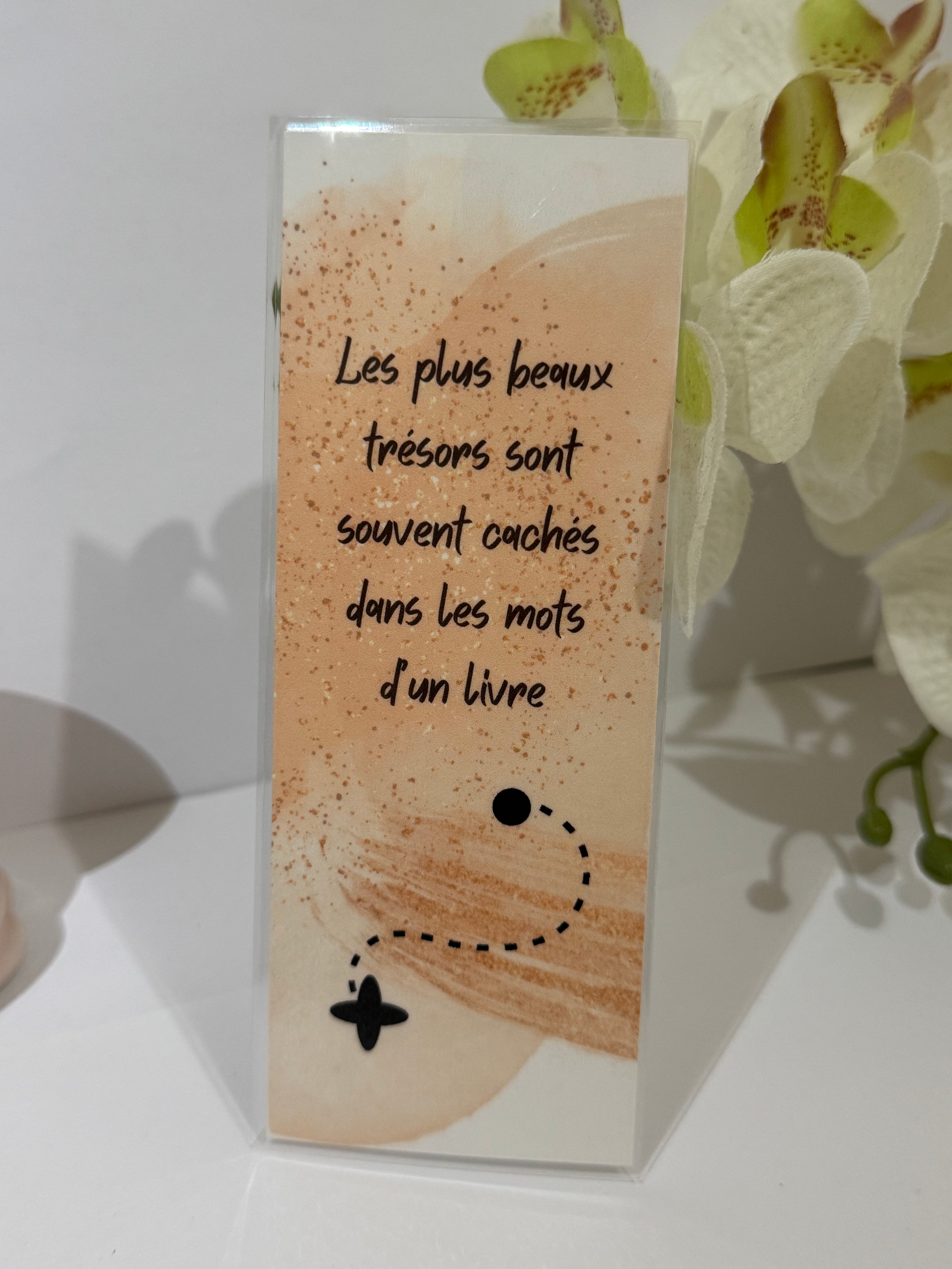 Marque page Citation Le plus beaux trésors sont souvent cachés dans les mots d'un livre