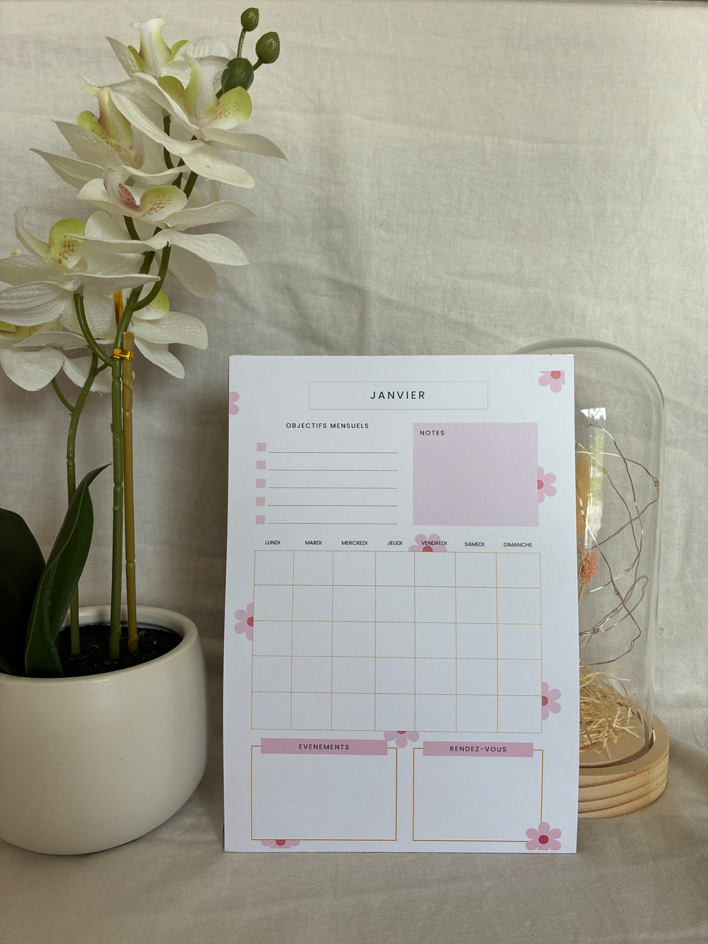 🌸 Organisation Mensuelle