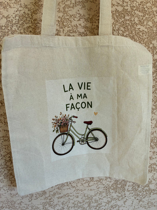 👜 Tote Bag La vie à ma façon