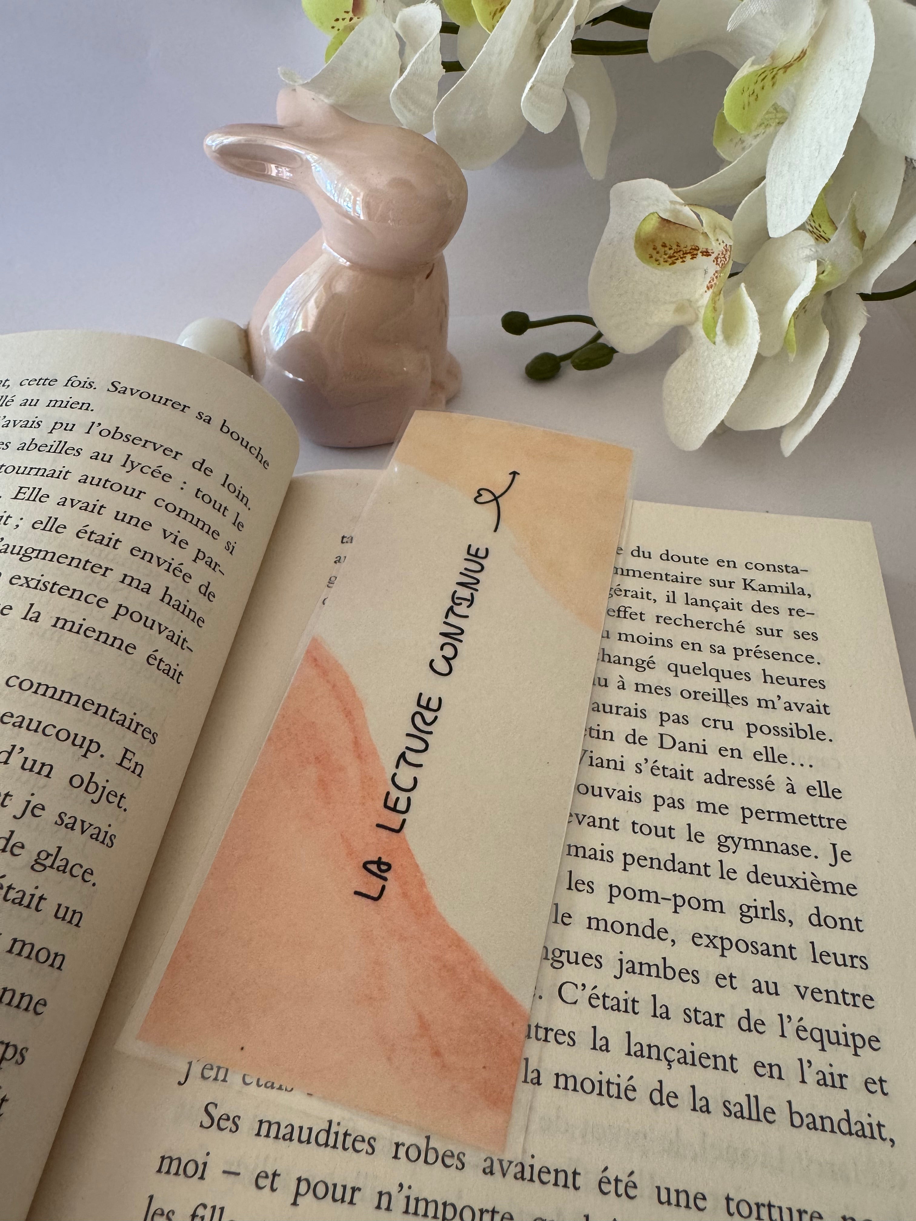 Marque page Citation La lecture continue