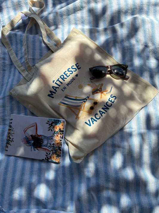 👜 Tote Bag Maîtresse en mode vacances
