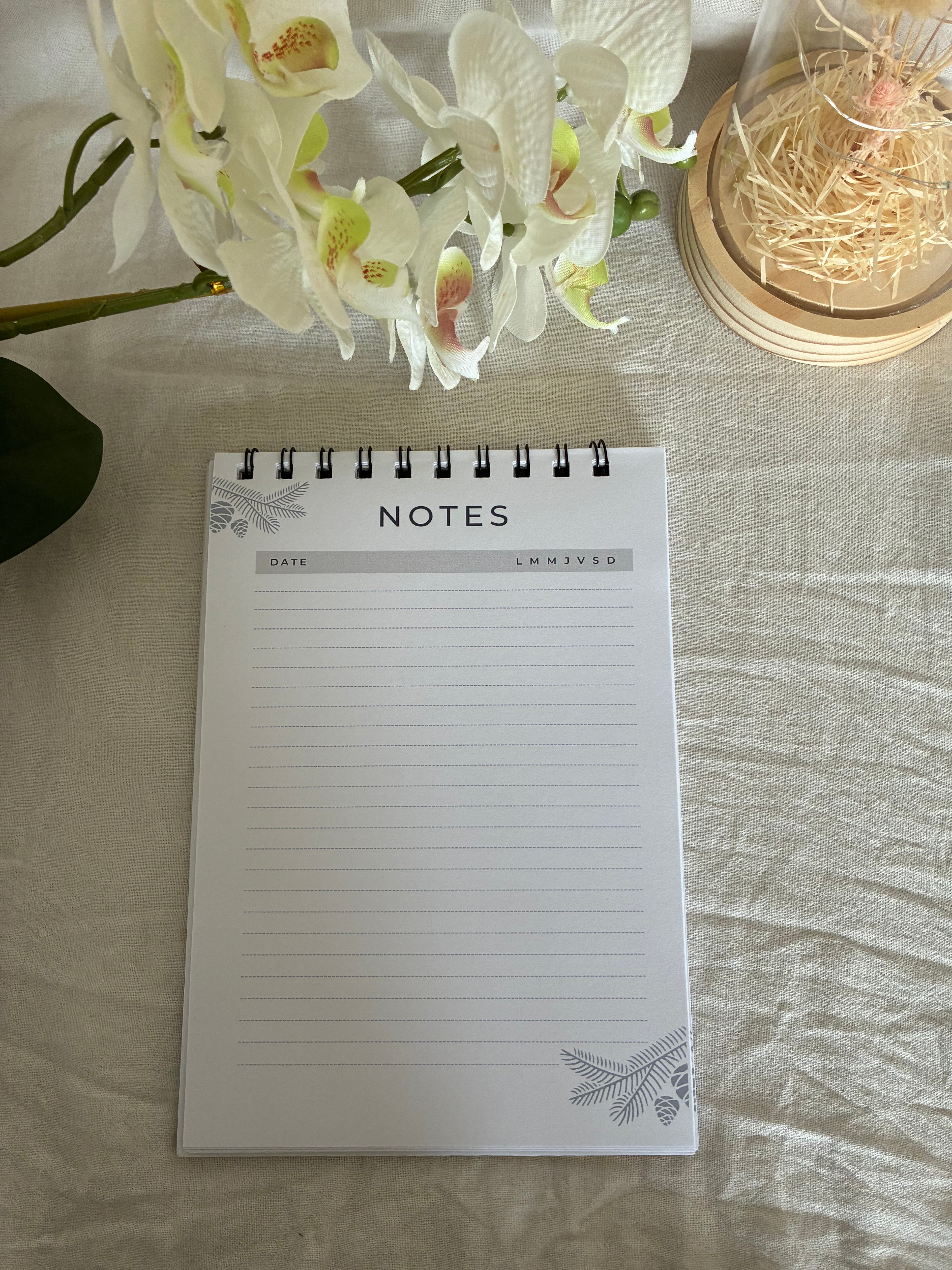 Bloc notes Fleurs & Élégance Féminine